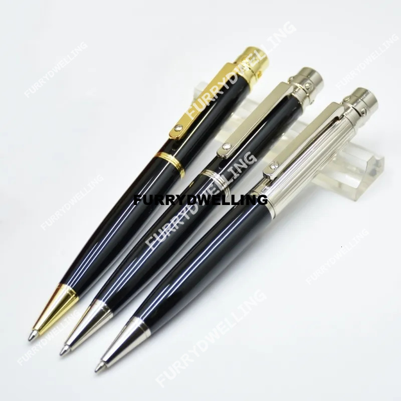 Wholesale Sell Well Black Sier / Gold Metal Ballpoint Pens Business Office Stationery Fashion Dwe74 Refill Pen For Christmas Gift