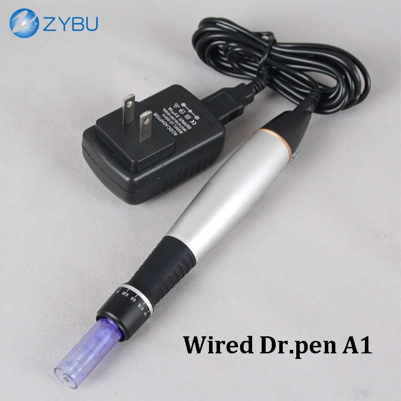Plug in Dr pen Ultima A1C Microneedling Roller With 2 pcs Needles 12Pin Face Skin Care Wire Derma Pen Beuty Machine Meso Therapy Auto Micro Needle Sys