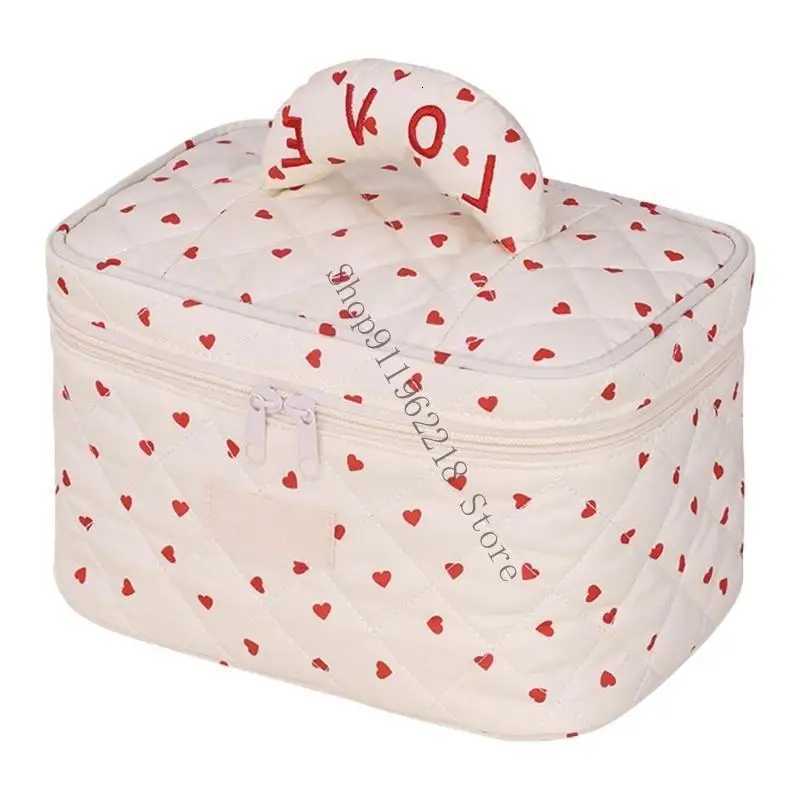 Large Capacity Cosmetic Bag Travel Toiletry Case Quilted Makeup Bag for Wan 066F D251011