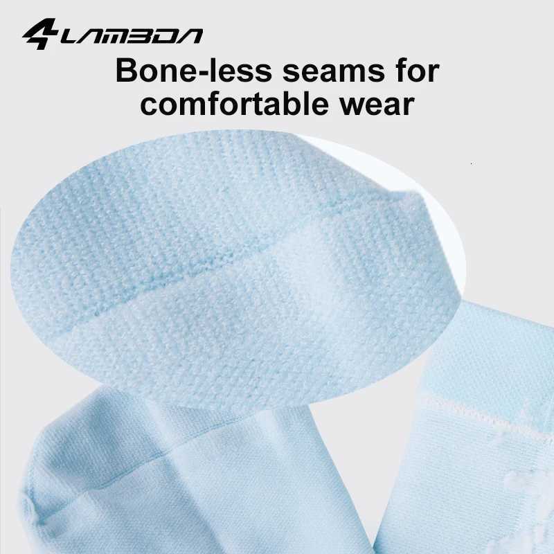 LAMEDA Sports Socks Sweatabsorbent and Breathable Outdoor Cycling Midcalf Socks for Men and Women Reflective Sports SocksW251011