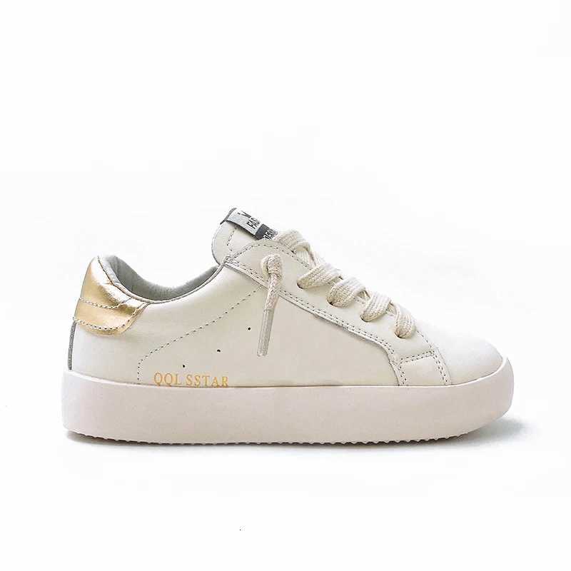 Classical Sle Real Leather Sport for Children Toddler Golden Kids Casual School CCDB Star Girls Shoes Sneaker C260130