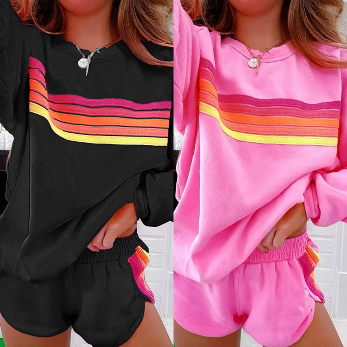 Designer Women's Two Piece Pants Spring And Summer Sportswear Womens Long-sleeved Top Loose Sports Shorts Suit Womens Casual Home 2-piece Set