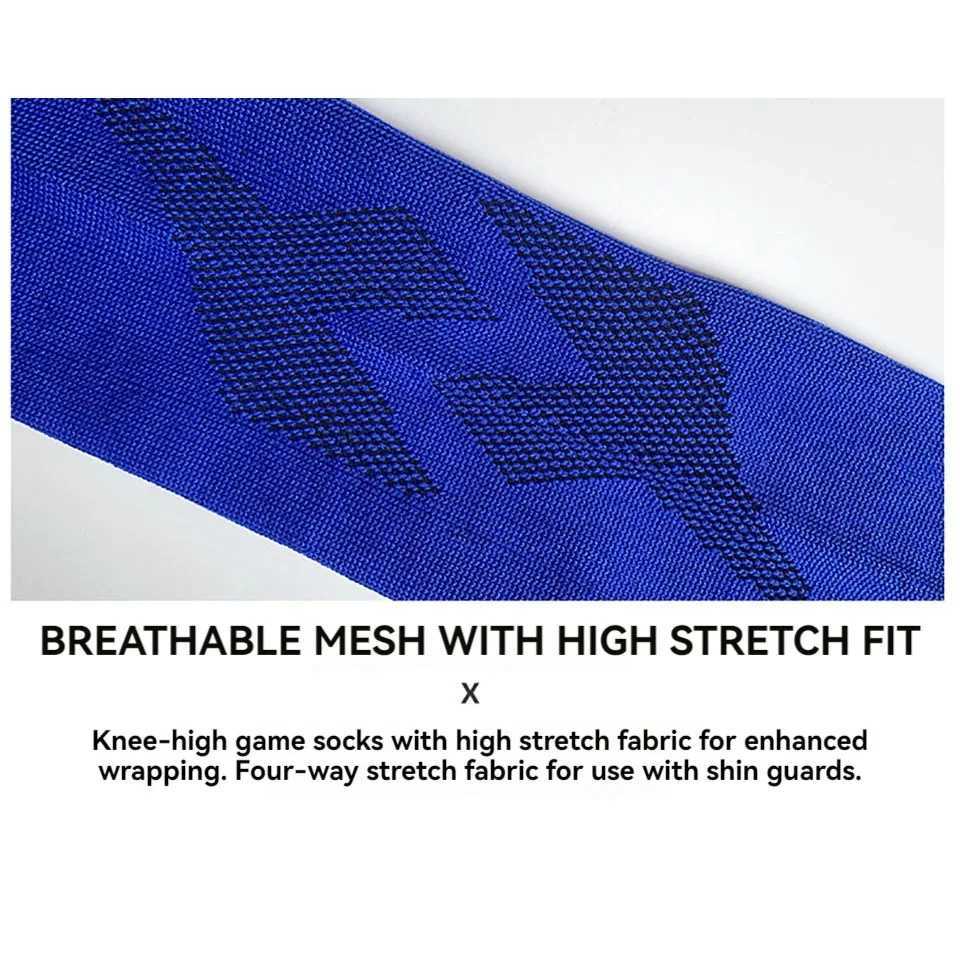 Loogdeel Soccer Socks Stretchy Compression Knee High Tube Socks Men Women Teens Kid Breathable Football Athletic Sports SocksW251011