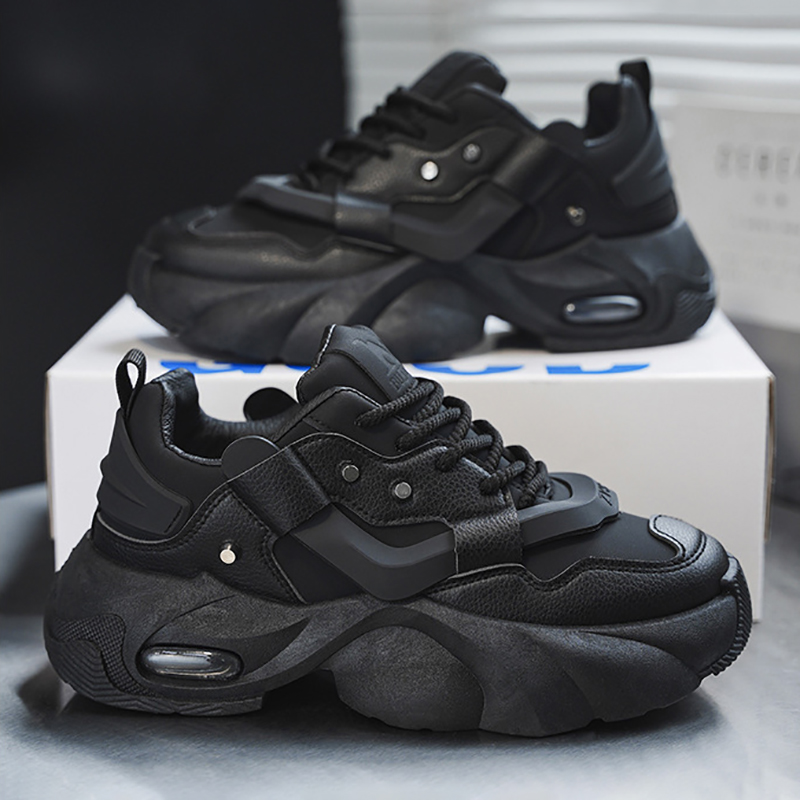 Versatile Designer Shoes Fashion mens shoes White Black runners sneakers Shock-absorbing Elevated Supportive Thick-soled trainers Size 39-46