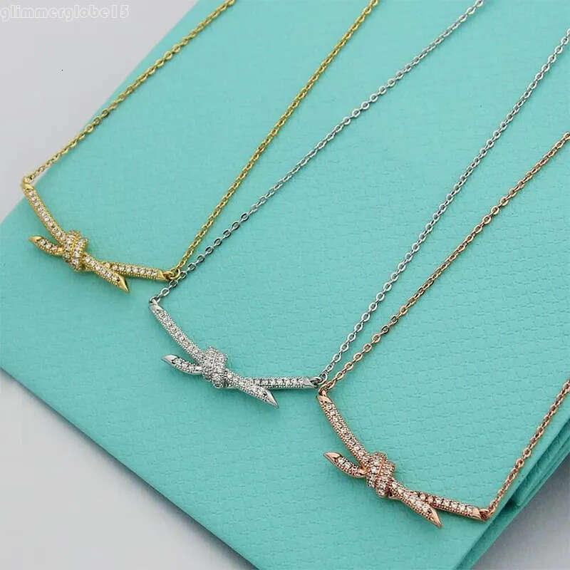 tiffamyx jewlery necklace knot designer necklace for women fashionable luxury diamond necklace Korean unisex pendant necklace jewelry tiffamylys necklace 367