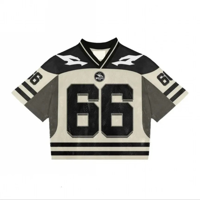 Y2K American hiphop stitching color geometric pattern oversized Tshirts men summer aesthetic trend casual couple tops 240619