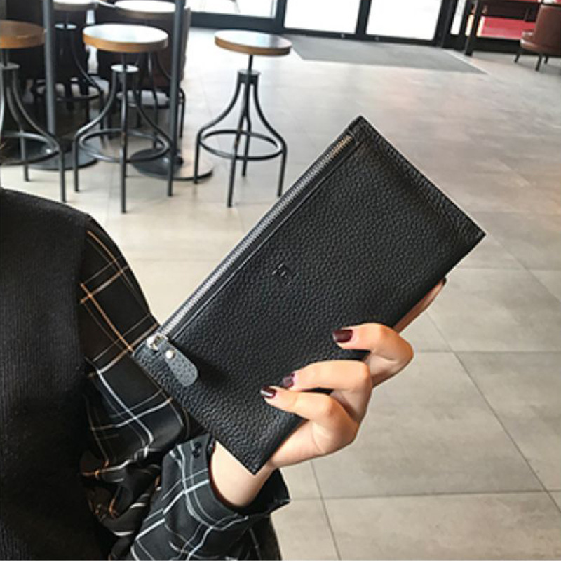 Genuine Leather for Women Long Style 2025 New Ultra-thin Clutch Wallet Niche Design Exquisite High-end