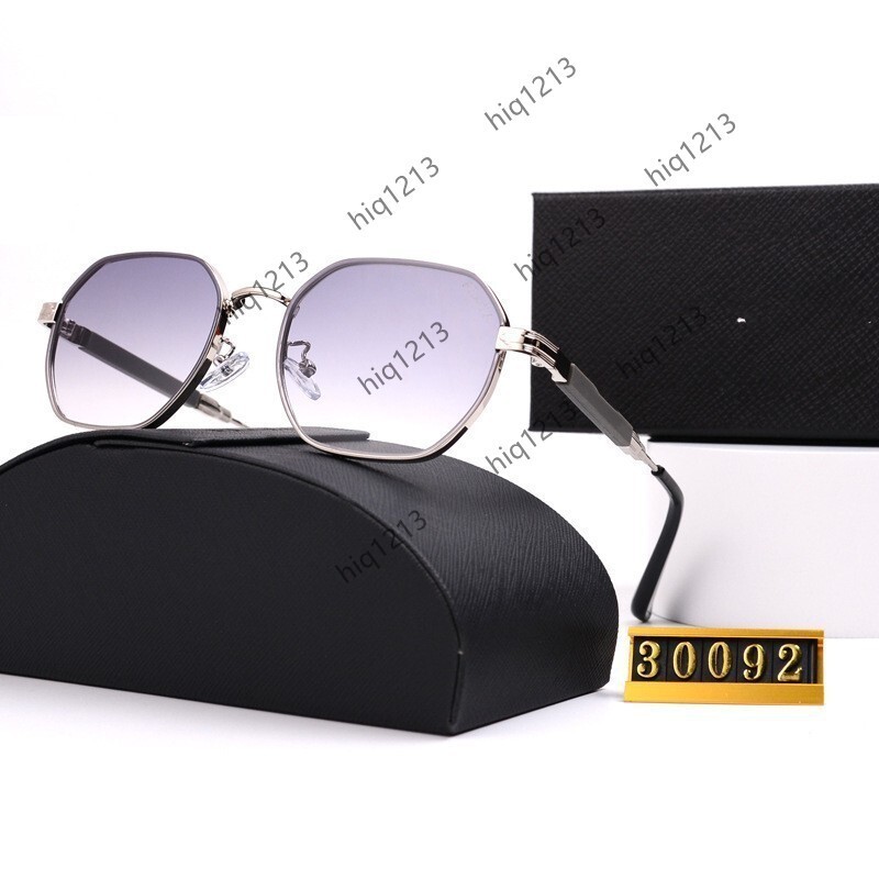 designer luxury Pradaaglasses prada sunglasses for men women sun glasses New Fashion Metal Glasses Sunglasses Trendy Polygonal Small Frame Unisex Strong Lig SZ4C