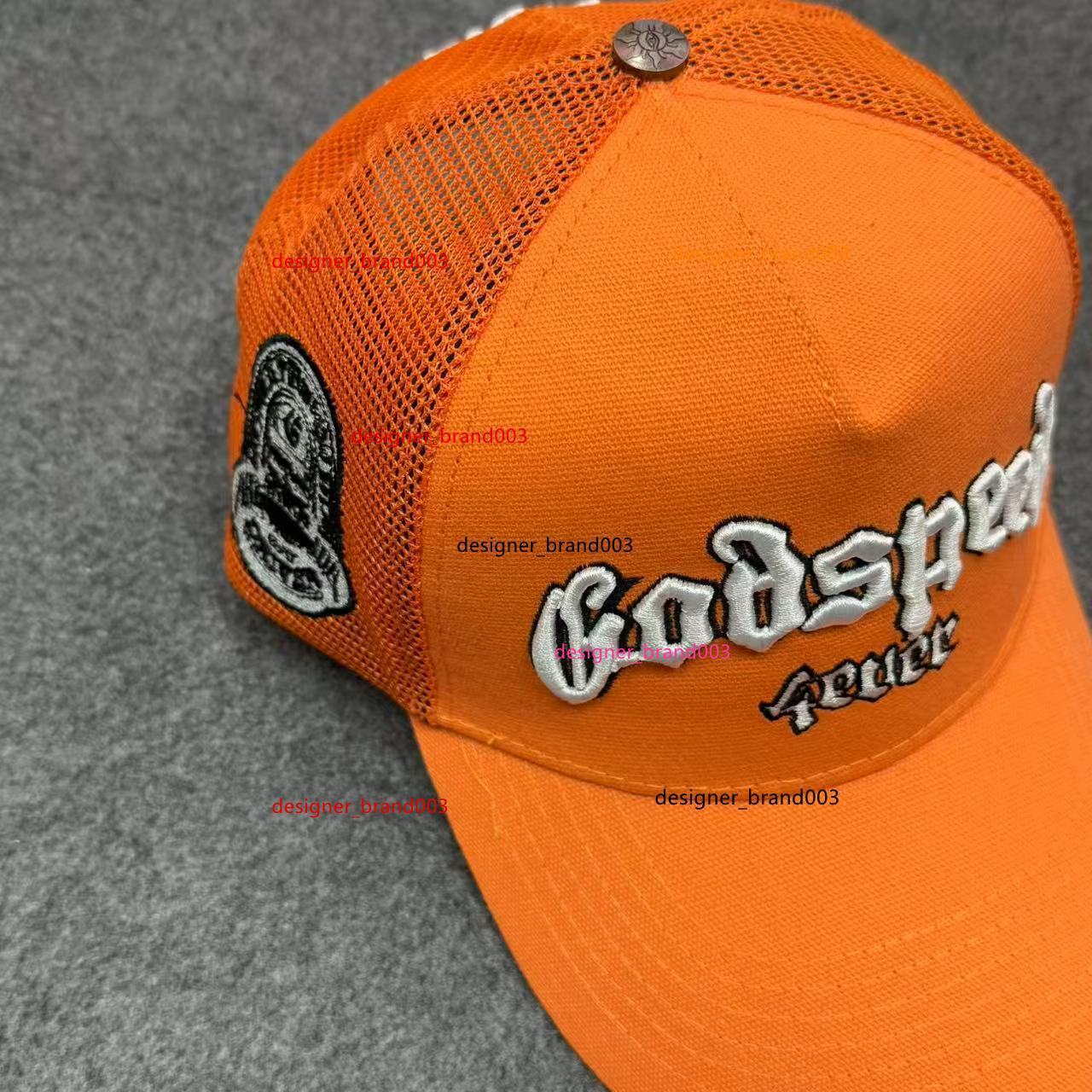 Godspeed Hat High Quality Designer Baseball Hat Woman Fashion Luxury Snapback Sun Cap Classic Letter Embroidery Summer Brown Canvas High Quality Truck Hat Y4AV