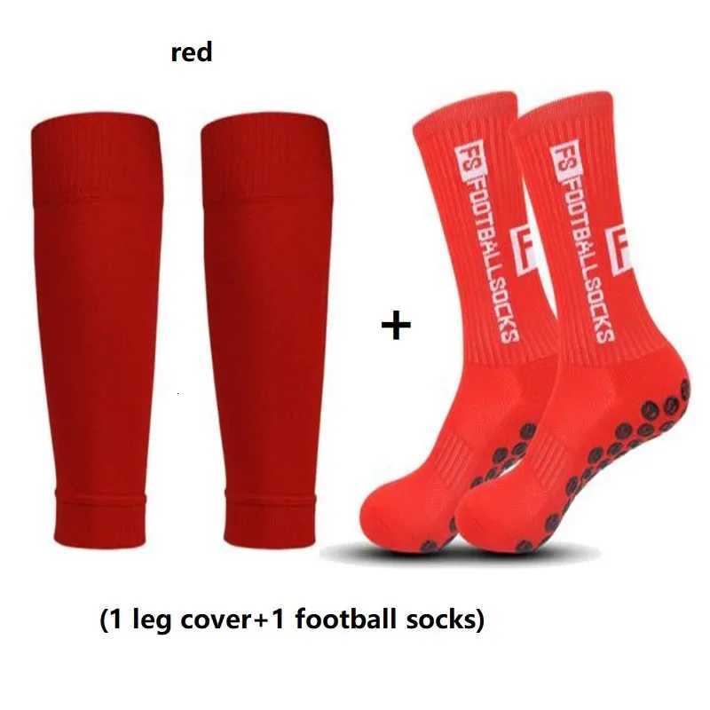 136 pair of combination adhesive point anti slip sweat and odor resistant FS football sports socksleg protectorsW251011
