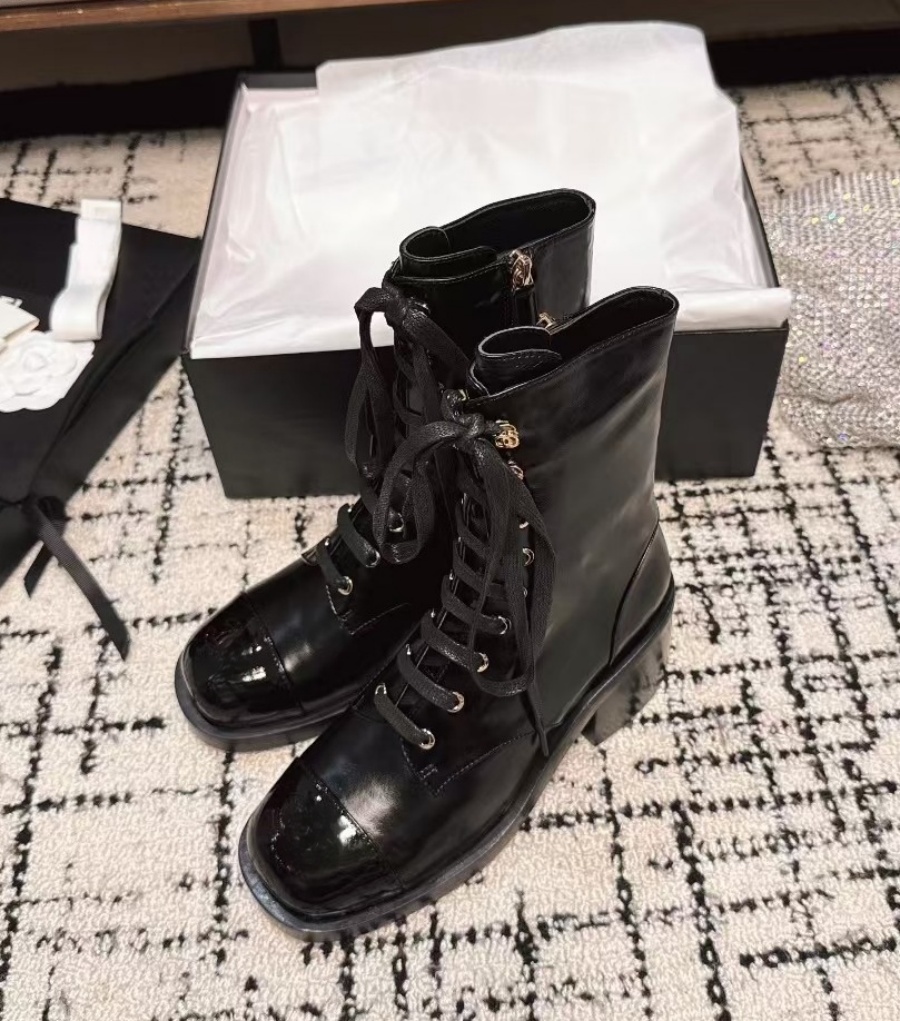 Designer high heeled boots ladies luxury brand leather boots hiking boots Martin boots snow riding snow boots