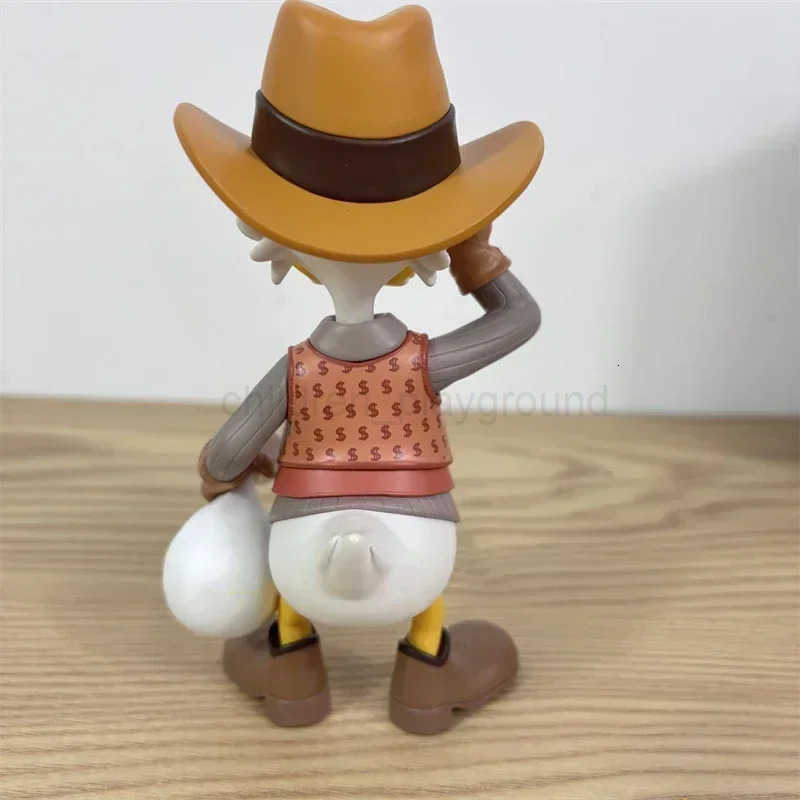 Disney Donald Duck Scrooge Mcduck Cowboy Mcduck Figure 15cm Explorer Anime Desktop Decoration Peripheral Model Toy Children Gift H251011