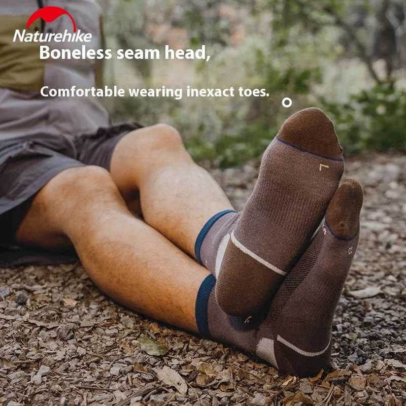 Naturehike Coolmax Sports Socks QuickDrying Outdoor Running Hiking Breathable MidCalf ShortCalf Antibacterial Mens SocksW251011