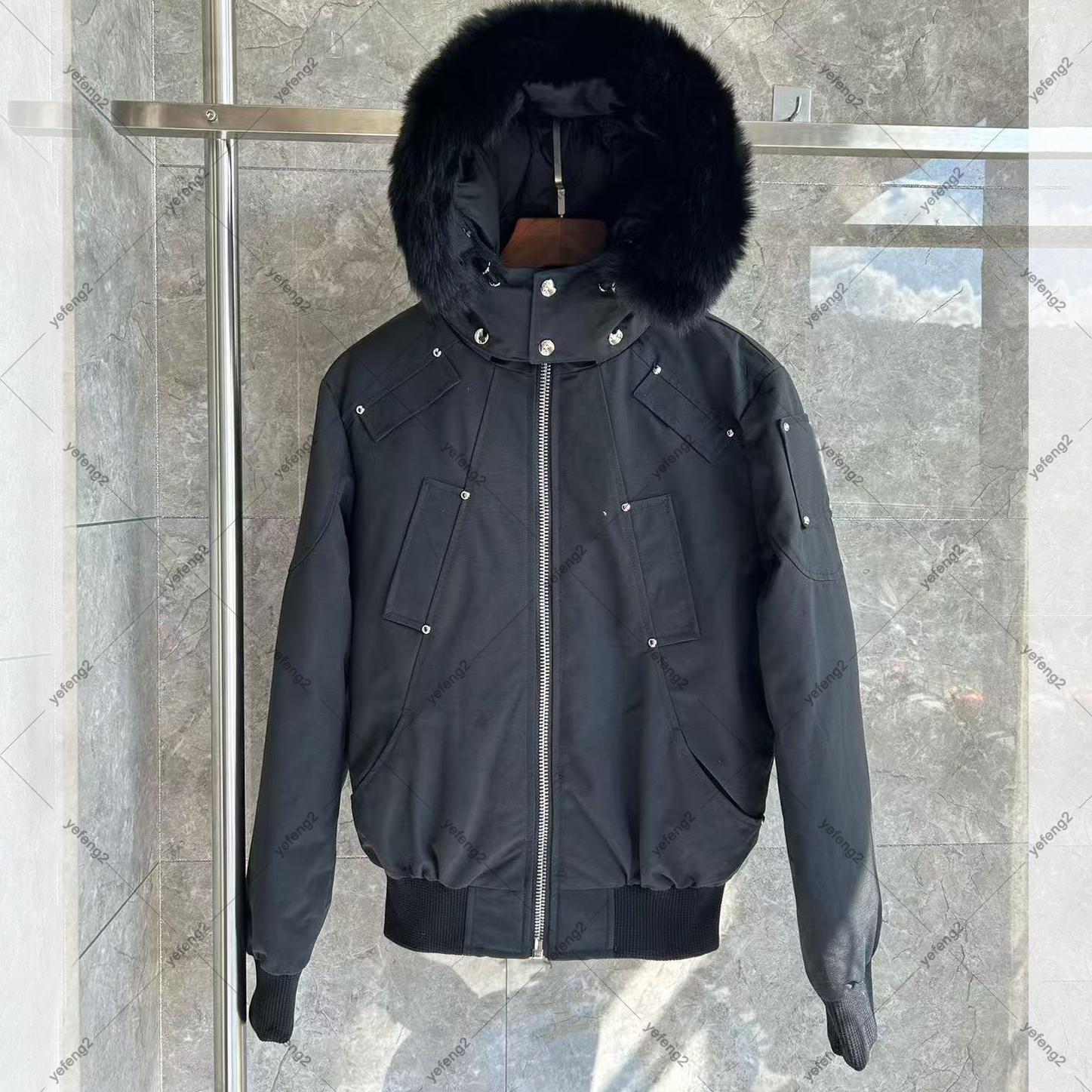 mens down parka bomber Jacket wyndham doudoune moose coat zipper parkas puffer knucklecoat