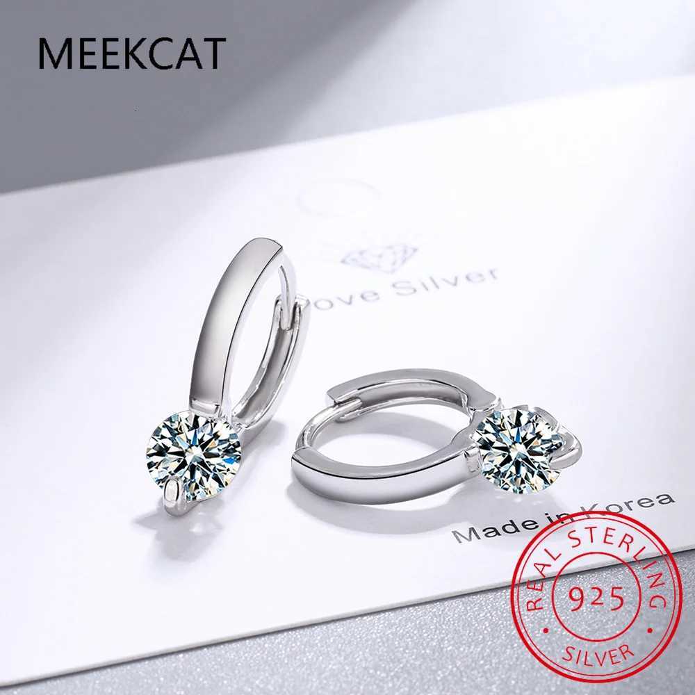 Solitaire 1ct D Moissanite Earrings for Wen 2023 Diamond Sterling Silver Hoop Earrings 925 Drop Earrings Girls 14k Gold Plated X251011