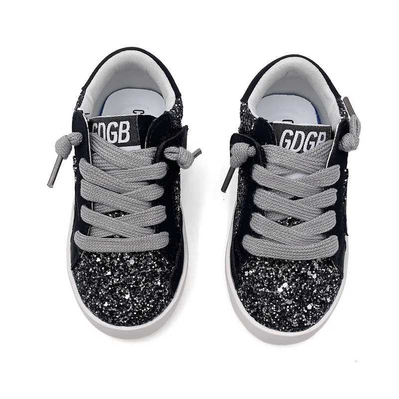Kids 2025 Girls Spring Fashion Shiny Running Sport Shoes Children Nonslip Trainers Student CCDB Casual Sneakers Y251011 XJ260303