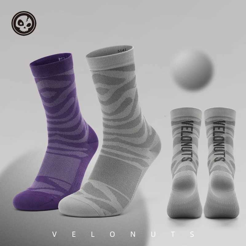 Velonuts Cycling Socks Outdoor WearResistant Unisex MTB Bike Breathable Sports Socks Comfortable Quick Dry Professional SocksW251011
