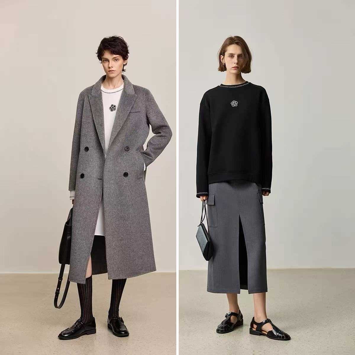 Elegant luxcury Fall Fashion for Her: Aesthetic Floral Detailing Ladies' Pullover by Brand Name