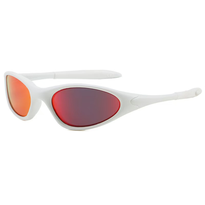 2025 New Style European & American Cross-Border Sunglasses, Men's & Women's TR Retro Oval Frame Outdoor Cycling Goggles Sunglasses