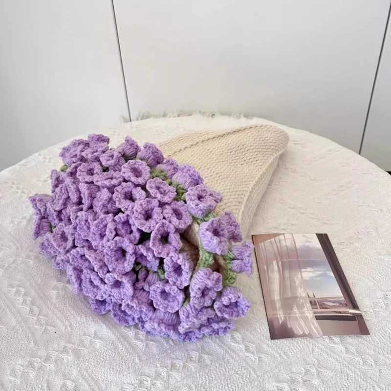 Crocheted Rose Bouquet Blanket Sunflower Lily of The Valley Bouquet Sofa Cover Blanket Valentine Gifts HandWoven Finished C251011