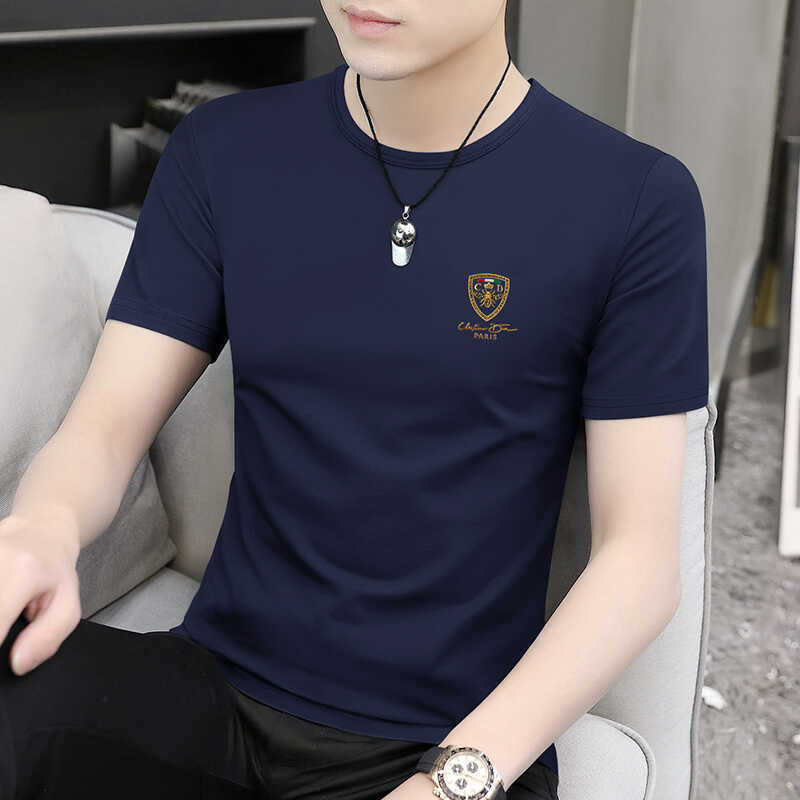 Modal Short Sleeve T-shirt For Men Designer Hoodie Summer Designer Shirt Trendy Brand New Quick-dry High-end Slim Fit Round Neck Trendy Brand