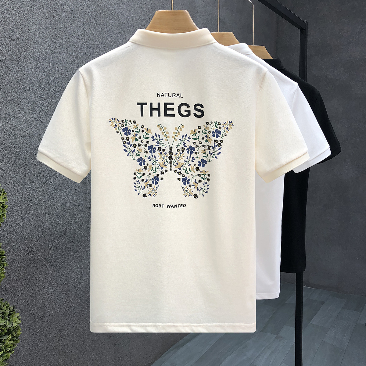 Handsome Youth Printed Designer Hoodie Polo Shirt Designer Shirt Short Sleeve Men's Turn-down Collar T-shirt 2025 Summer New High-end Half Sleeve