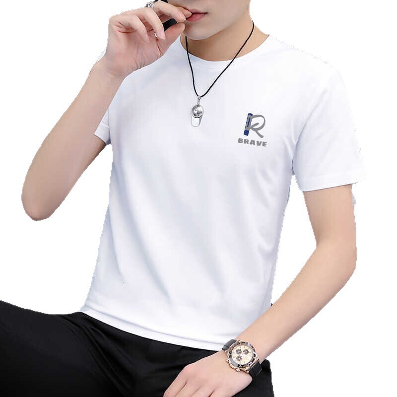 Modal Short Sleeve T-shirt For Men Designer Hoodie Summer Designer Shirt Trendy Brand New Quick-dry High-end Slim Fit Round Neck Trendy Brand