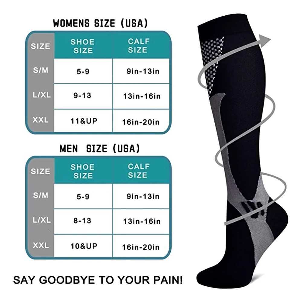 BraceTop 1 Pair Sports Stockings Compression Golf Sport Socks Medical Nursing Stockings Prevent Varicose Veins Socks Rugby SocksW251011