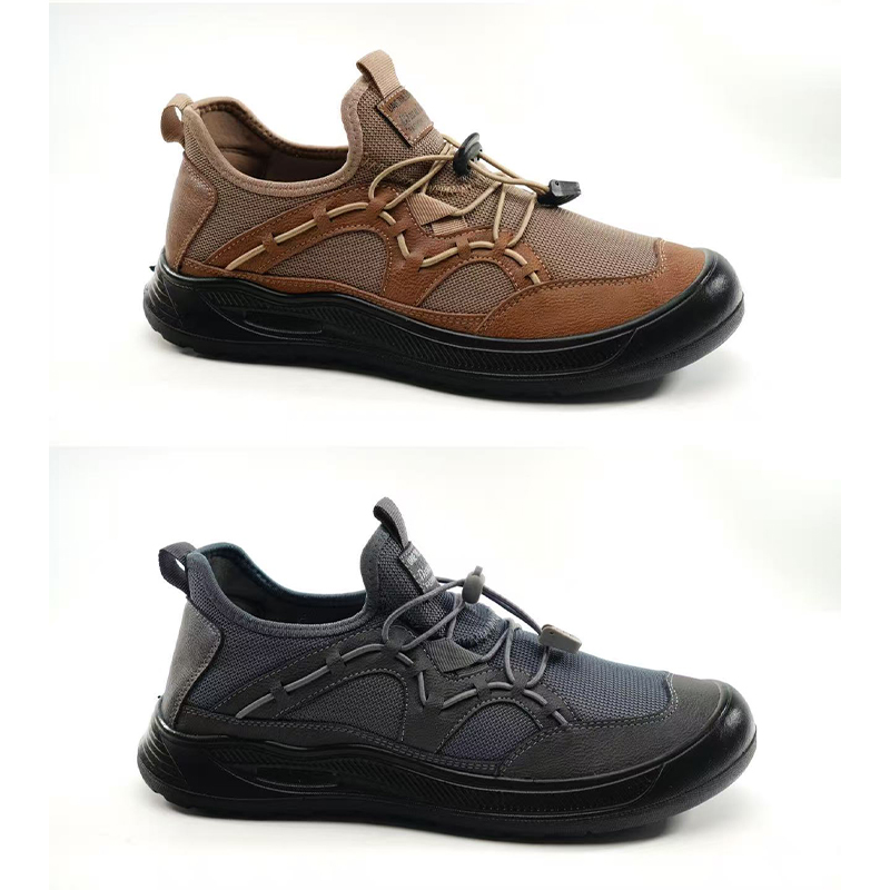 Breathable Mens Casual Hiking Shoes - Non-Smelling Mesh Footwear with Comfort Soft Sole