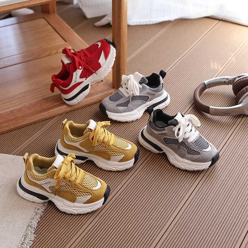 2025 Autumn New Children Casual Shoes for Girls Boys Fashion Korean Sle Soft Bott Antislippery Versatile School Sneakers Y251011 XJ260303