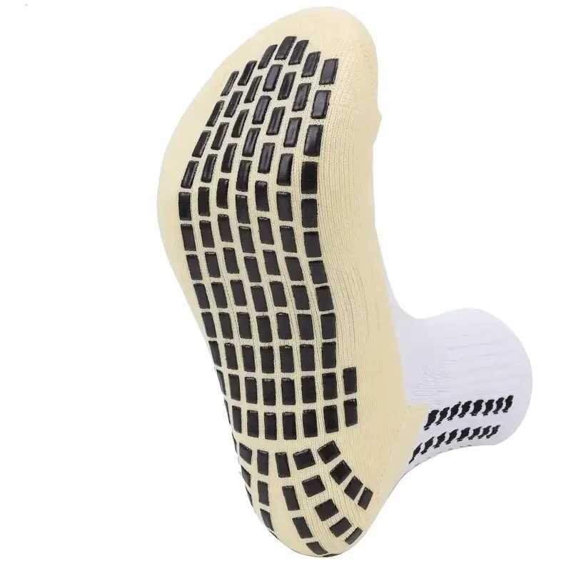 2 Pairs Set Men Grip Soccer Socks and Knee Pads Calf Sleeves Adult Youth Non Slip Leg Shin Guards for Basketball Football SportsW251011