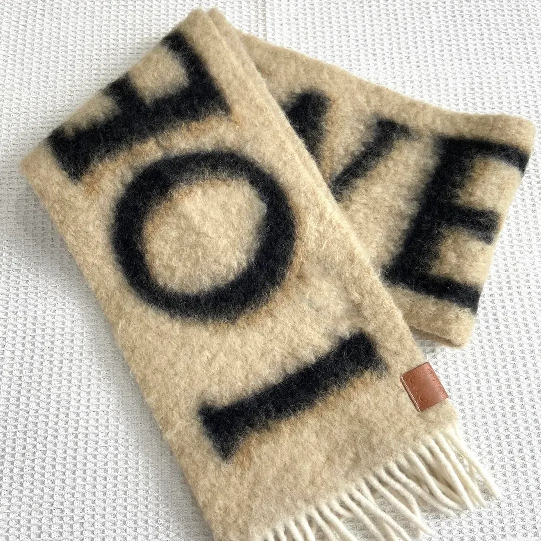 10A scarf designer scarf luxury scarf designer color letter tie dye high quality gift scarf warm versatile style fashion scarf beautiful cashmere scarf