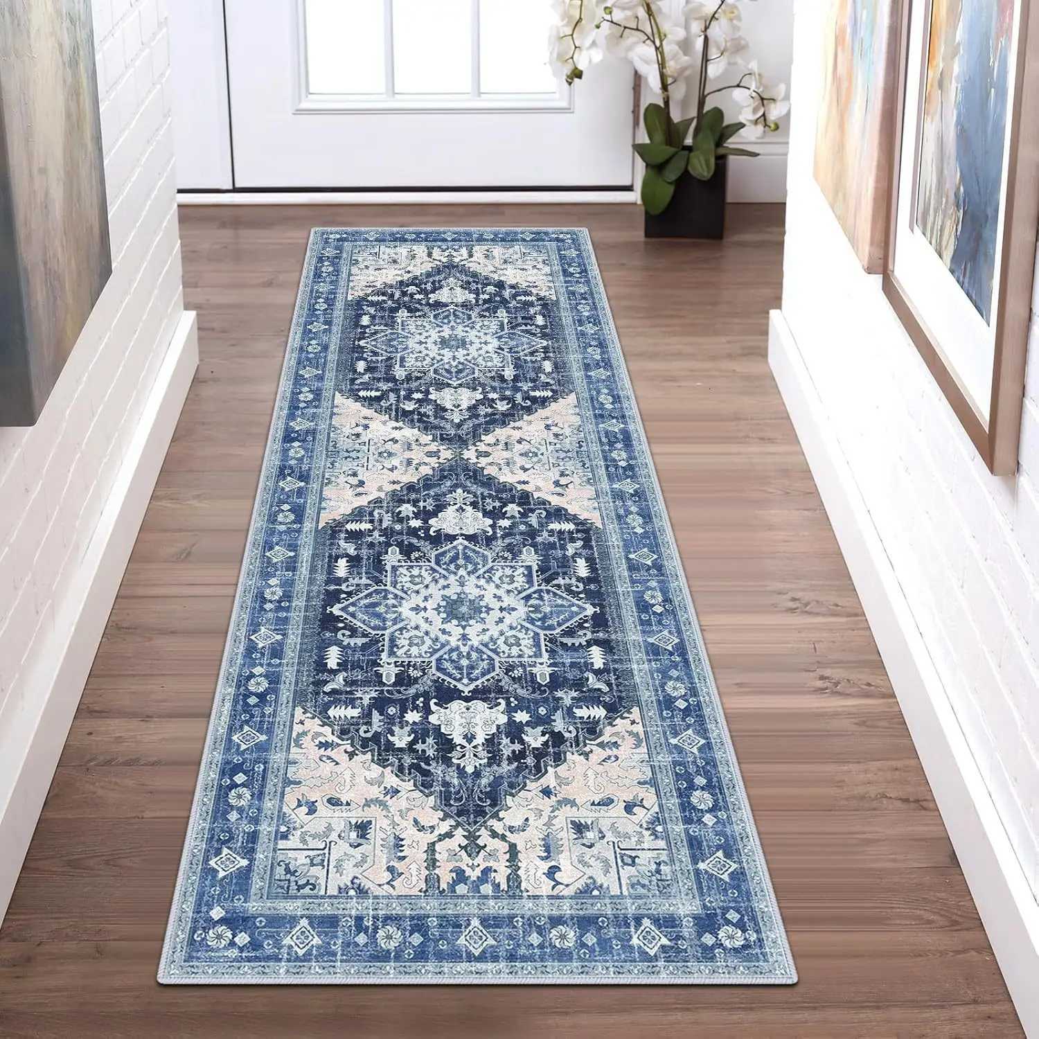 VIKAMA Hallway Runner Rugs Non Slip hine Washable Carpet for Kitchen Entryway Living Bedro Laundry Ro He Decoration H251011