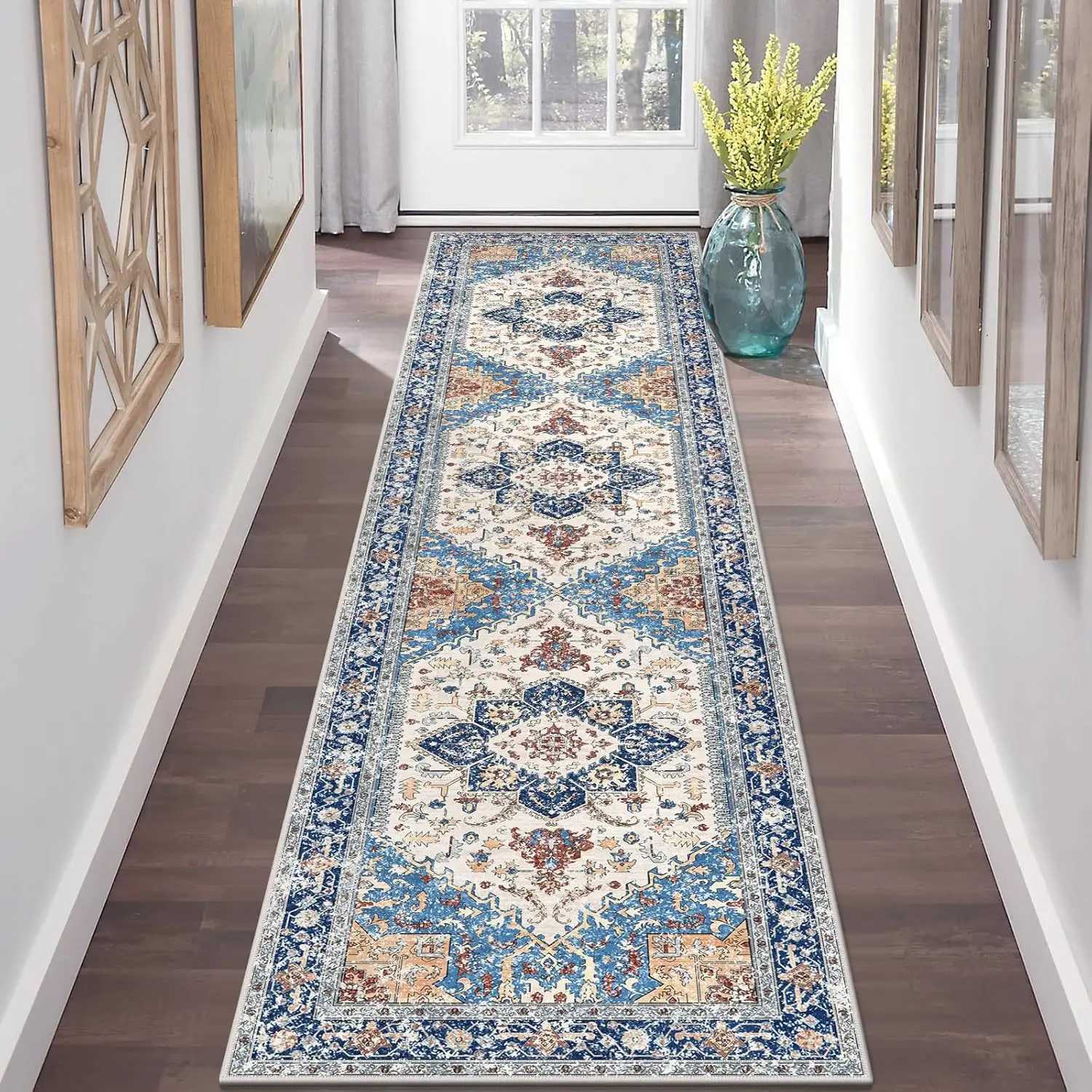 VIKAMA Hallway Runner Rugs Non Slip hine Washable Carpet for Kitchen Entryway Living Bedro Laundry Ro He Decoration H251011