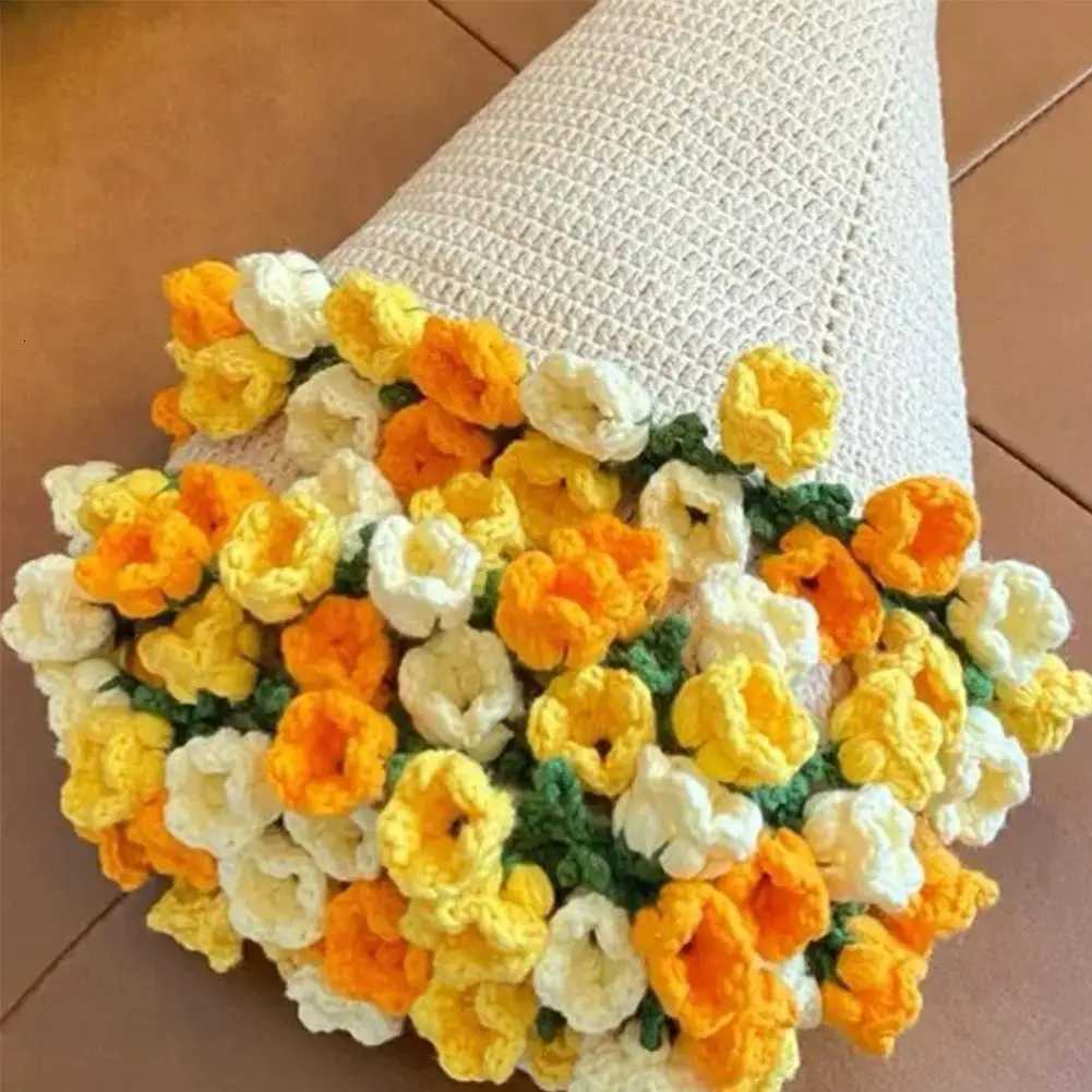 Finished Rose Bouquet Blanket Handmade Flower Bouquet Throw Blanket Soft Crocheted Roses Blankets Gift for Mothers Day Gift C251011