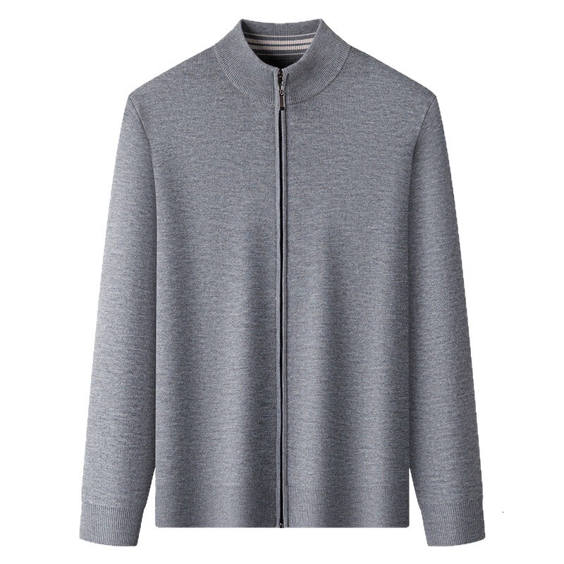 2025 Winter Designer Designer Shirt Hoodie New Men's Knitted Sweater Solid Color Fashion High-end Zipper Cardigan Loose Thickened Men's Jack