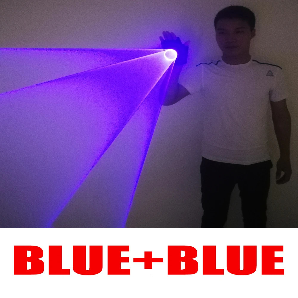Green Red Blue RGB Rotating Laser Gloves Whirlwind Handheld Lazer Cannon Tunnel Effect Vortex LED Light Pub Party Show 251009