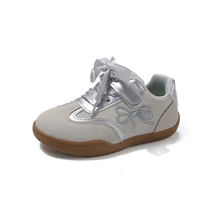 Girls Casual Nonslip Sweet Bows Kids Flat Soft Sole Cfort 2025 New Fashion Children Princess Shoes Ribbon Sports Y251011 XJ260303