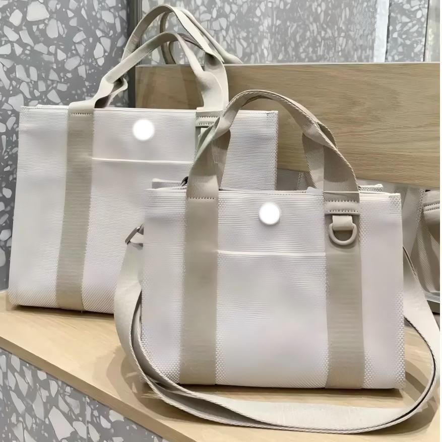 Two-Tone Canvas Tote Bag handbag backpack yoga gym bag larger capacity shopping bag trips bag sizes 10L and Mini 4.5L shoulder outdoor bag