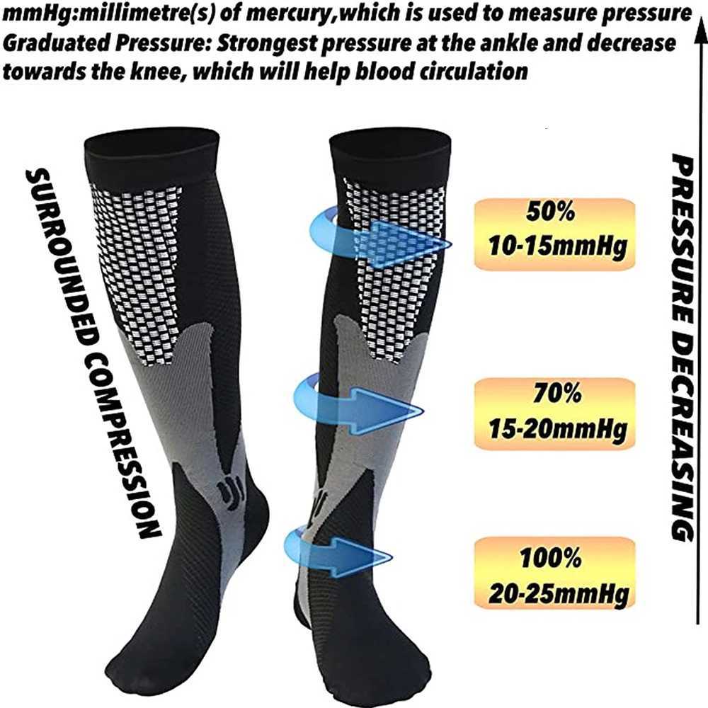 BraceTop 1 Pair Sports Stockings Compression Golf Sport Socks Medical Nursing Stockings Prevent Varicose Veins Socks Rugby SocksW251011