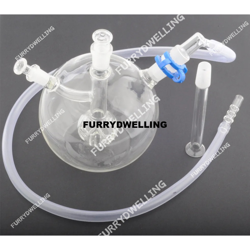 Water Bong Pipe 8 In 1 10Mm Dwe74 14Mm Female Mega Globe 2 Bubbler Glass Kit