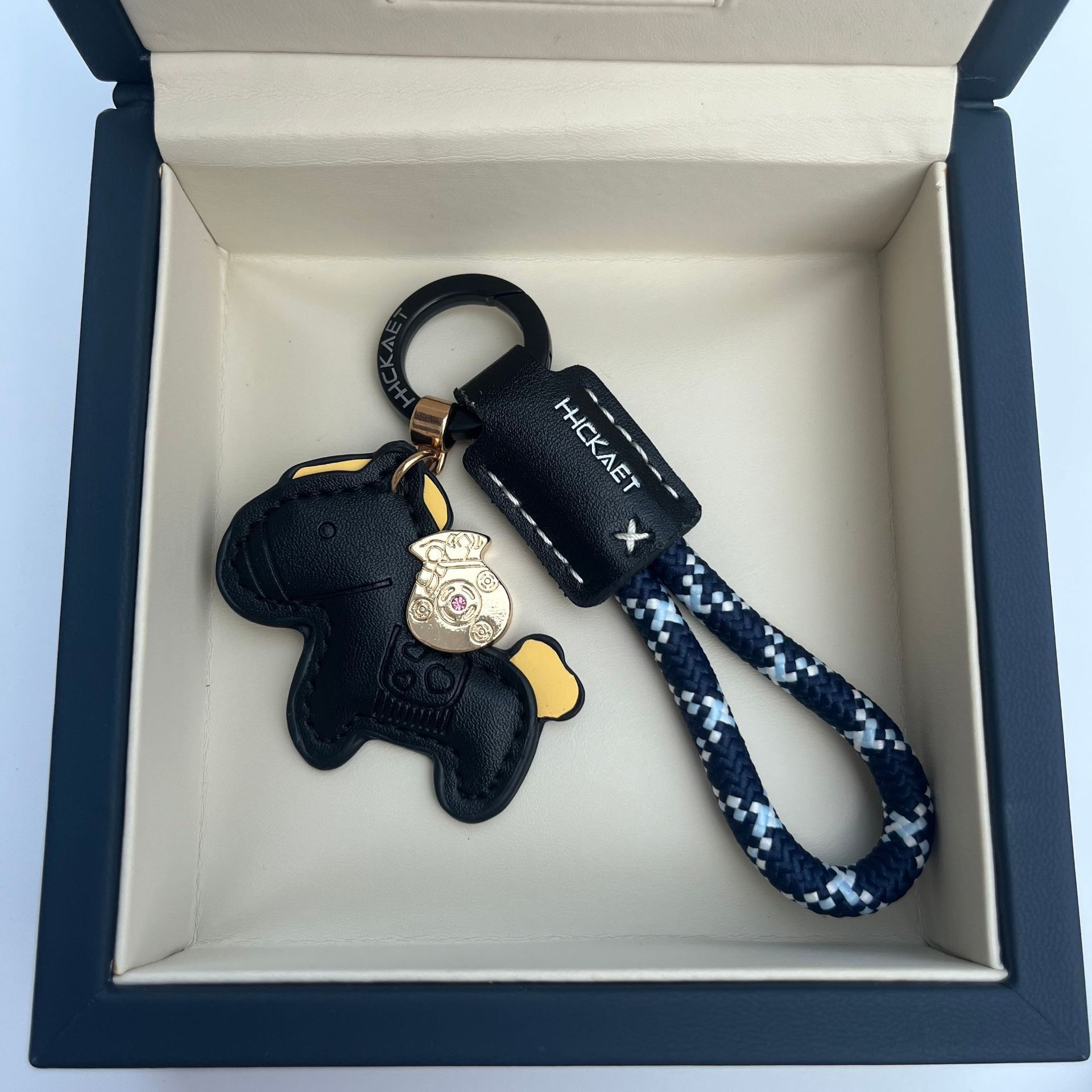 keychain designer get rich quickly cowhide creative exquisite simple couple gift cute bag pendant car keychain keyring keychain wallet designer