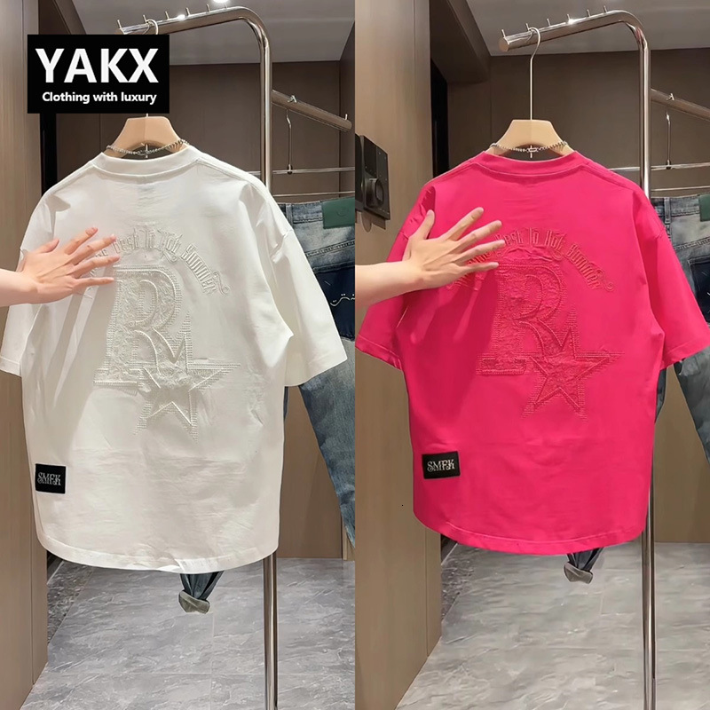 High-end Fashion Short Sleeve T-shirt For Men 2025 New Designer Hoodie Designer Shirt Summer Round Neck Casual Design Trendy Half Sleeve Men's Style