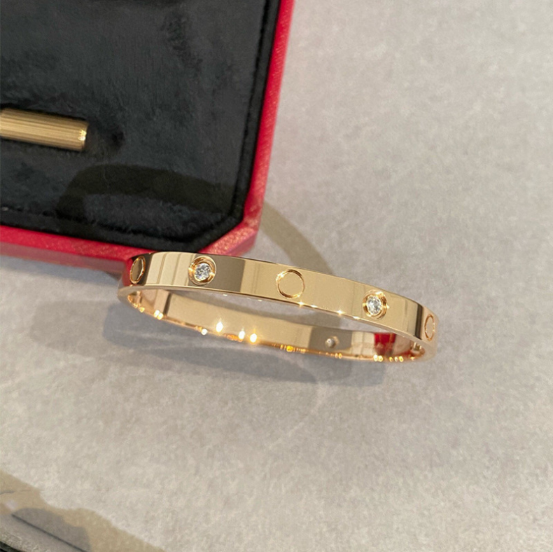 Designer Bracelet Luxury Bracelets Jewelry Charm Bangle Silver Gold Rose Stainless Steel Jewellery Diamond Braclet Love Braceletes Free shipping