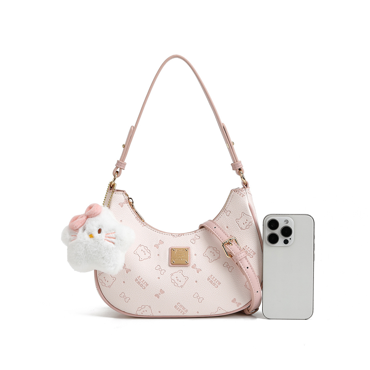 Cow & Kitty designer bag hot free shipping 2025 New Classic Printed Shoulder Bag Cute Leisure Fashion Outdoor Underarm Bag for Women blue pink white
