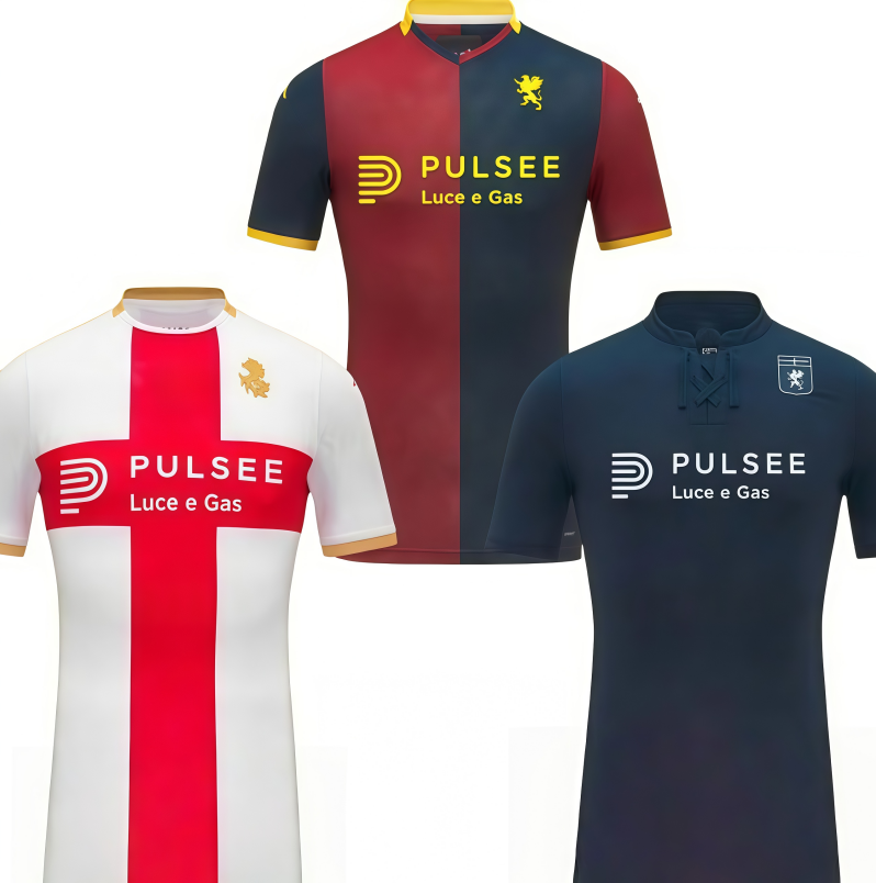 2025 26 Genoa BALOTELLI home away Soccer Jerseys PINAMONTI MESSIAS JR VITINHA BADELJ CFC MAOVSKYI FRENDRUP THORSBY BOHINEN Football Shirts Men