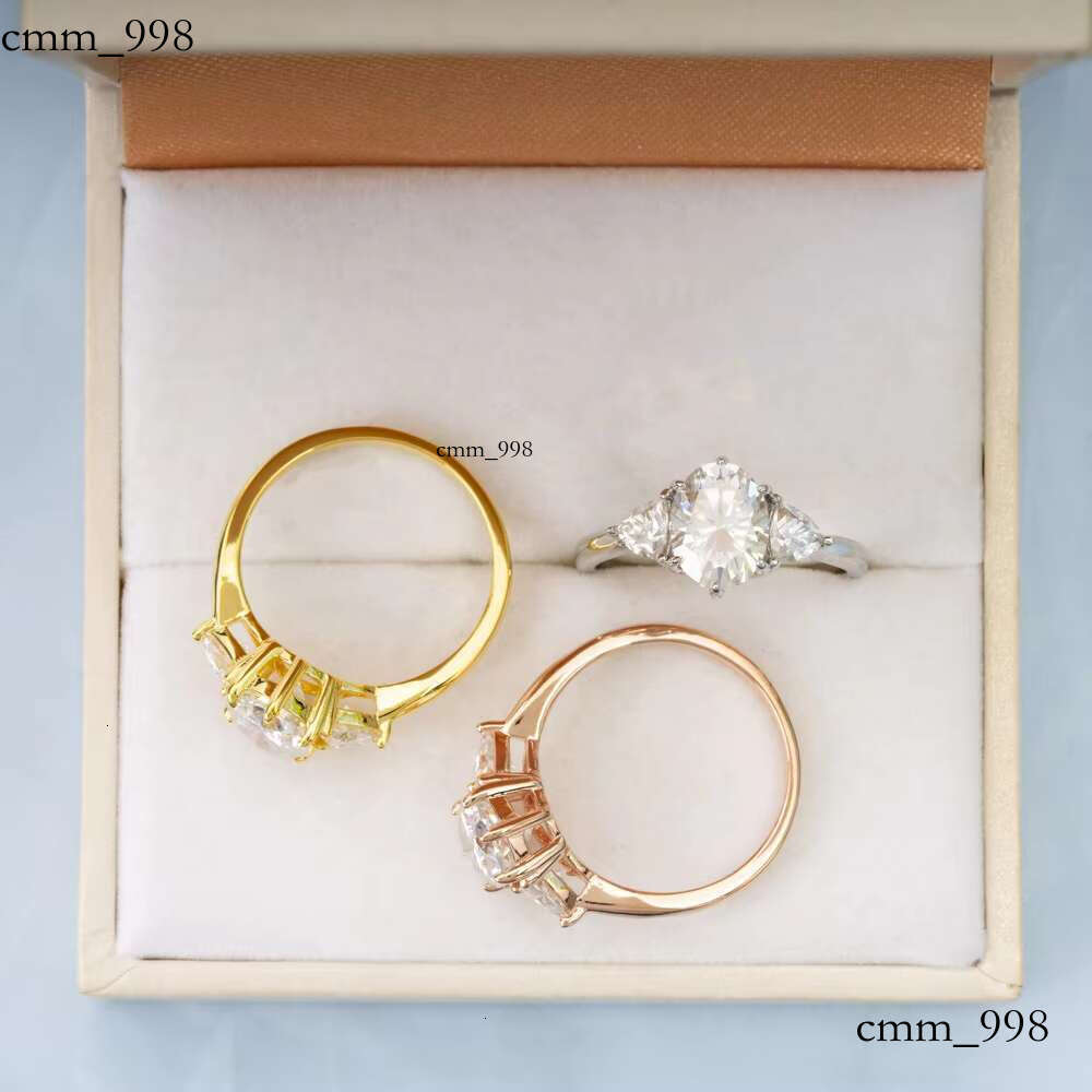 Vvs Engagement Sier Ring Wholesale Fine Jewelry Women Moissanite Wedding Rings