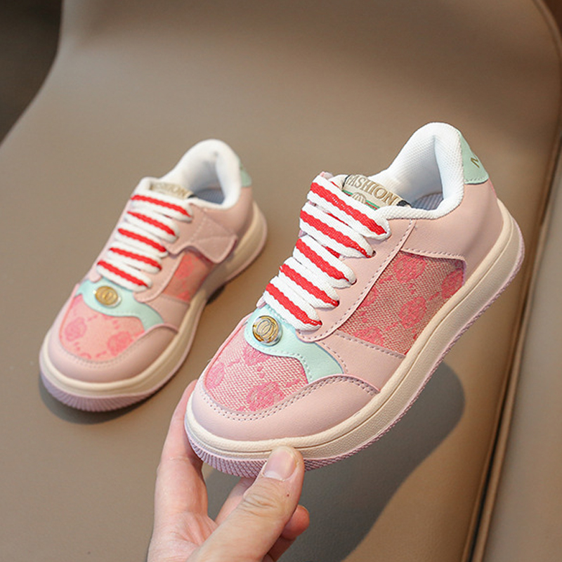 Kids Sports Shoes Children's Skateboard Shoes Boys Fashion Casual Toddlers Sneakers Happysteps For Girls Sizes US6C-US4Y H01039