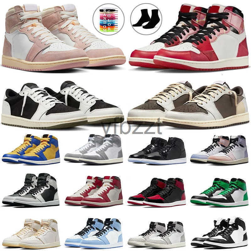 Mens 1 High OG 1s Outdoor Shoes Lost and found skyline men Sneakers university blue se space jam patent bred Gorge Green dark mocha Starfish women Trainers