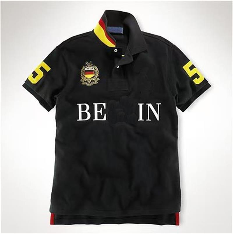 High 2025 end embroidered short sleeved cotton polo shirt men s T shirt Korean fashion clothing summer luxury top Asian size M L XL XXL 3XL 5XL